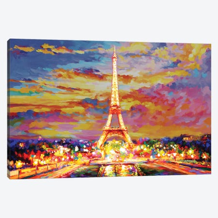 Eiffel Tower, Paris Canvas Print #DVI325} by Leon Devenice Canvas Print