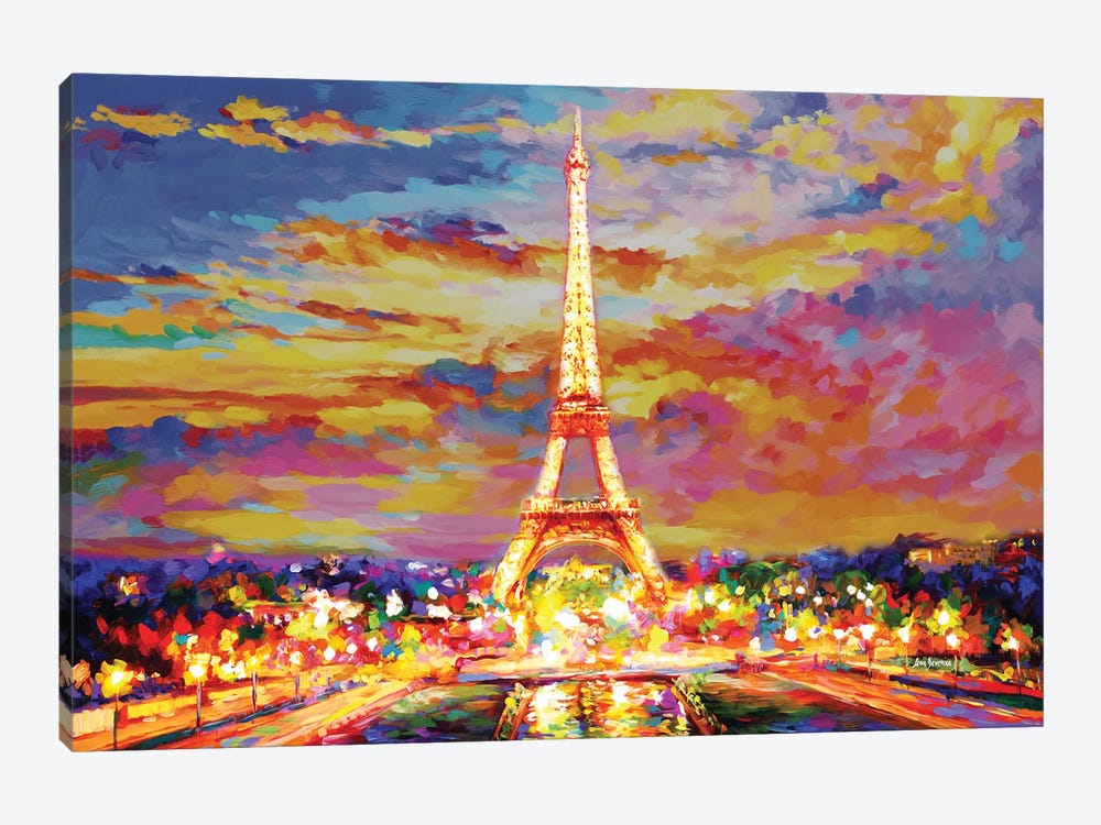 Eiffel Tower, Paris by Leon Devenice 1-piece Canvas Wall Art