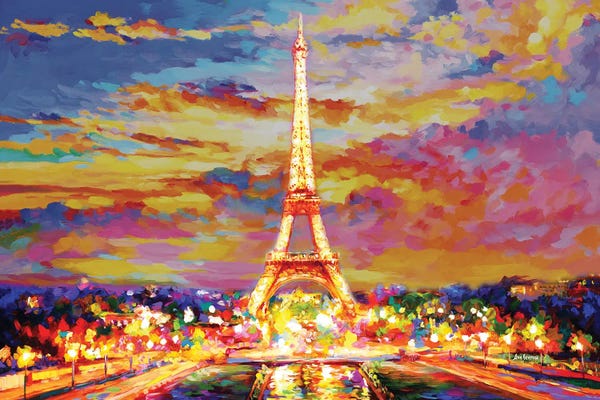 Leon Devenice: Eiffel Tower, Paris by Leon Devenice