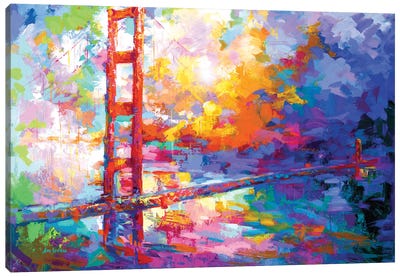 Golden Gate Bridge, San Francisco, California II Canvas Art Print - Leon Devenice