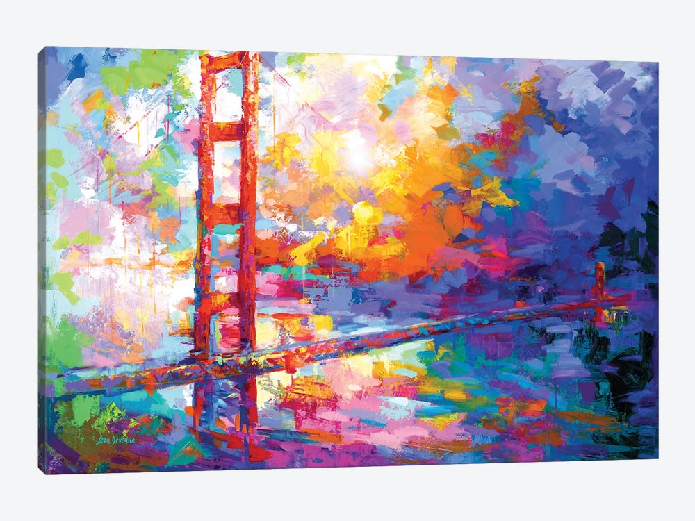 Golden Gate Bridge, San Francisco, California II by Leon Devenice 1-piece Canvas Art