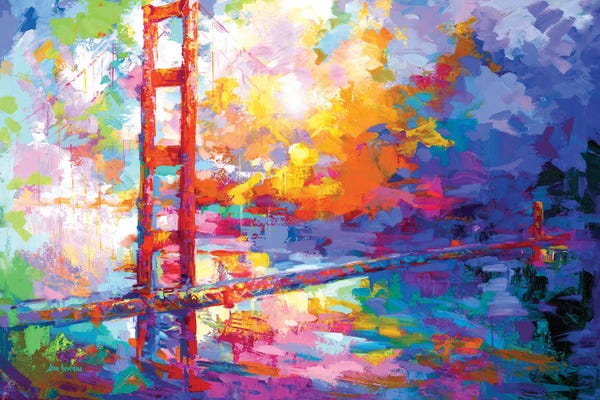 Golden Gate Bridge: Golden Gate Bridge, San Francisco, California II by Leon Devenice