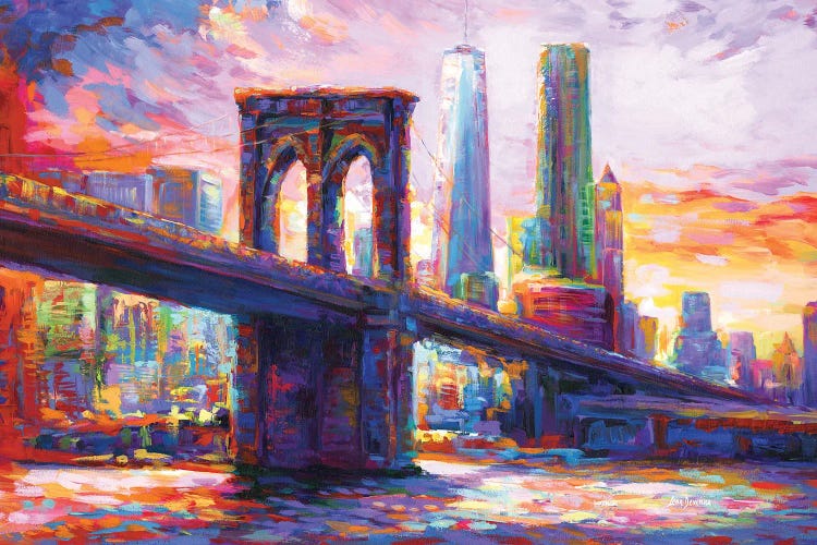 Brooklyn Bridge, New York City II by Leon Devenice wall art
