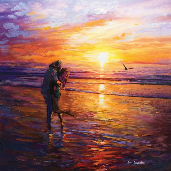 Beach Sunrises & Sunsets: Forever Love by Leon Devenice