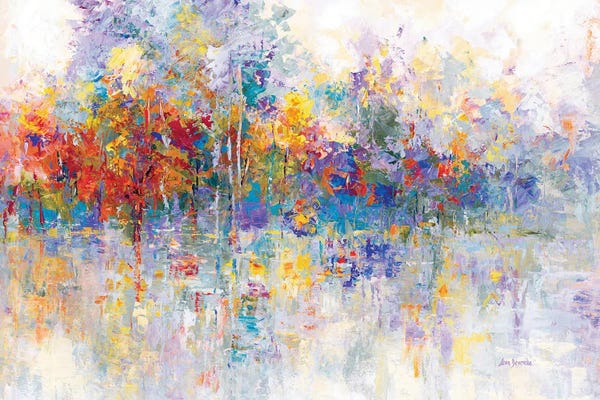 Leon Devenice: Forest By The Lake by Leon Devenice