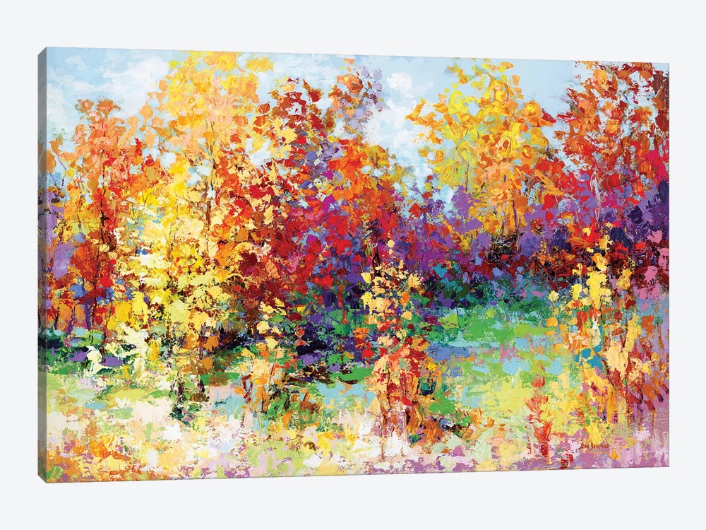 Colorful Autumn Landscape by Leon Devenice 1-piece Art Print