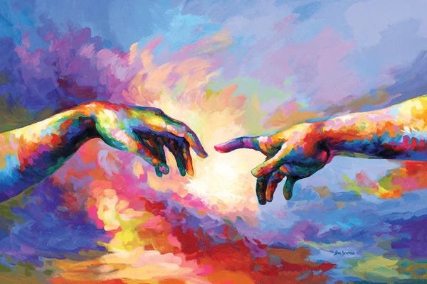 Leon Devenice: Creation Of Adam Hands by Leon Devenice
