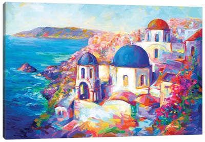 Santorini, Greece Canvas Art Print - Leon Devenice