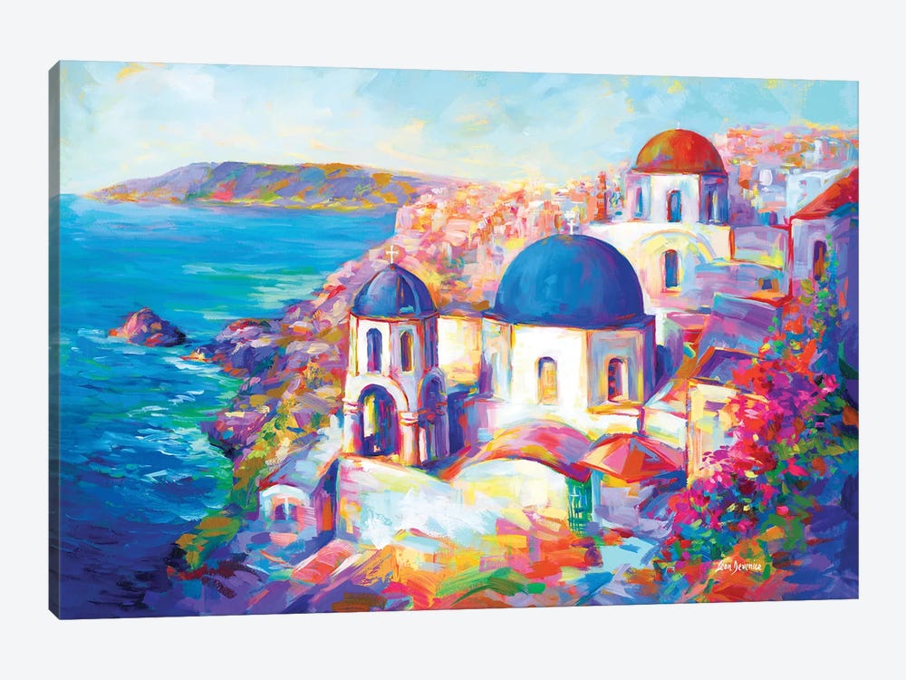 Santorini, Greece by Leon Devenice 1-piece Canvas Art