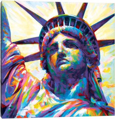 Lady Liberty, Nyc Canvas Art Print - Famous Monuments & Sculptures