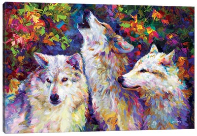 Majestic Wolves Canvas Art Print - Leon Devenice