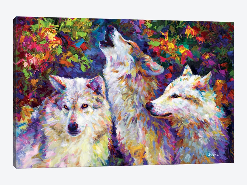 Majestic Wolves by Leon Devenice 1-piece Canvas Wall Art