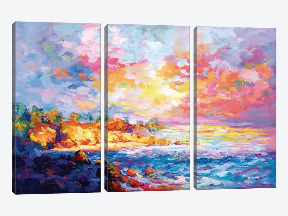 California Coast II by Leon Devenice 3-piece Canvas Artwork