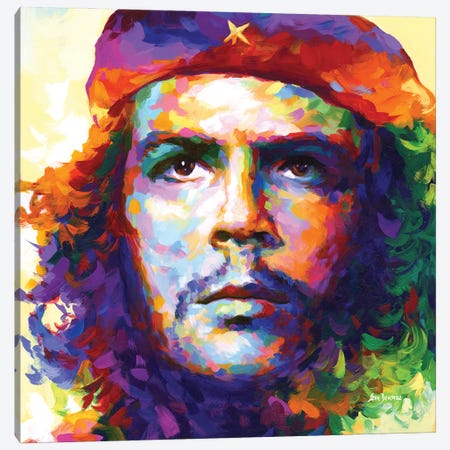 Che Guevara Pop Art Canvas Print #DVI379} by Leon Devenice Canvas Print