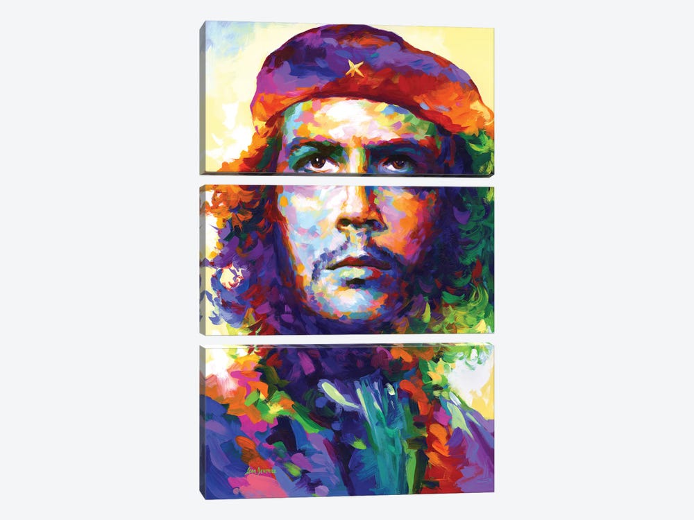 Che Guevara Pop Art II by Leon Devenice 3-piece Art Print