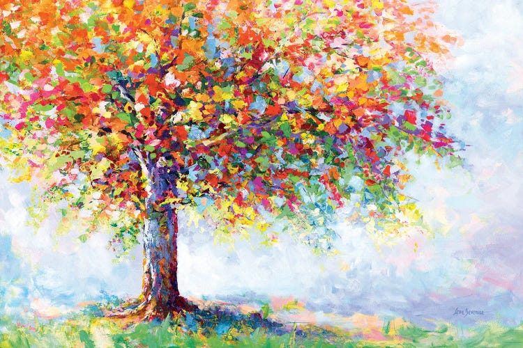 Colorful Tree Of Life by Leon Devenice wall art