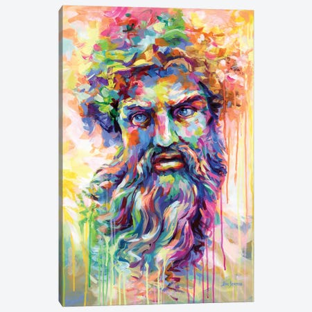 Zeus Canvas Print #DVI387} by Leon Devenice Canvas Art Print