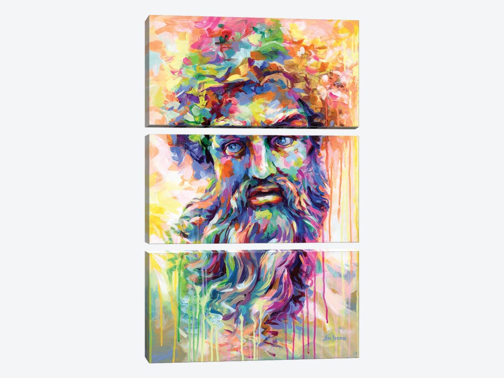 Zeus by Leon Devenice 3-piece Canvas Artwork
