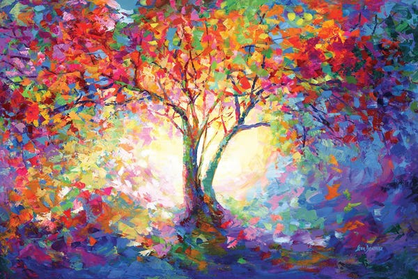 Smalt: Colorful Tree Of Life III by Leon Devenice