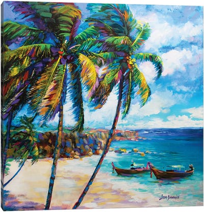 Hawaiian Dreaming Canvas Art Print - Tropical Beach Art