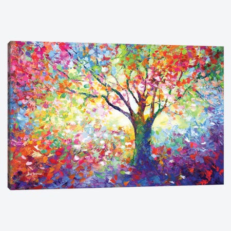 Colorful Tree Of Life II Canvas Print #DVI393} by Leon Devenice Art Print