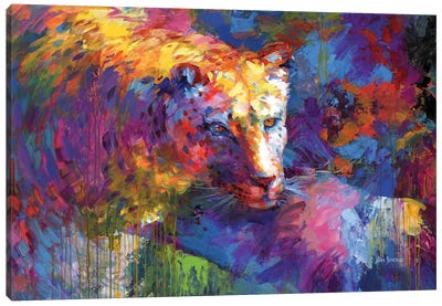 Colorful Leopard II Canvas Art Print - Leon Devenice