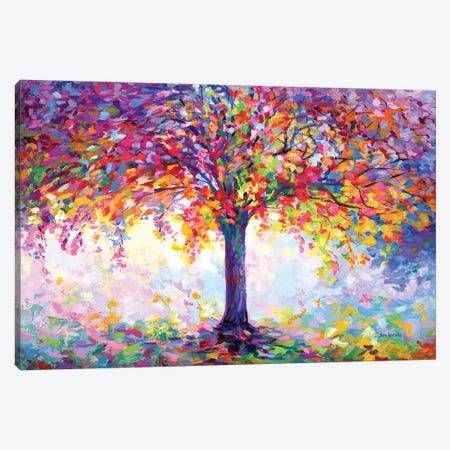 Tree of Happiness Canvas Print #DVI396} by Leon Devenice Canvas Art