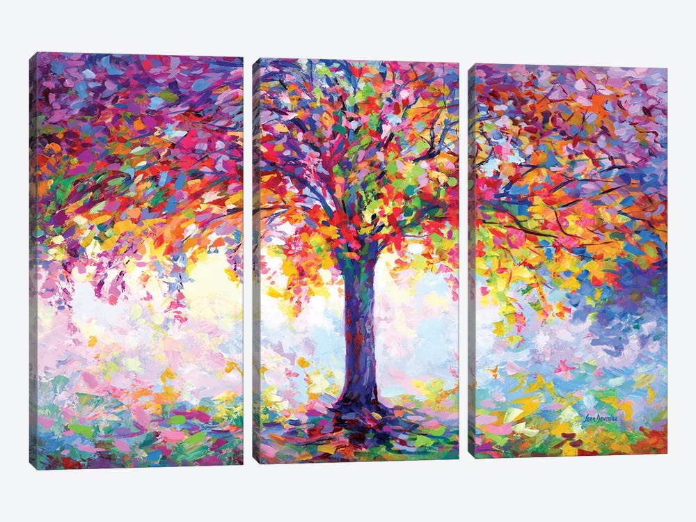 Tree of Happiness by Leon Devenice 3-piece Canvas Art