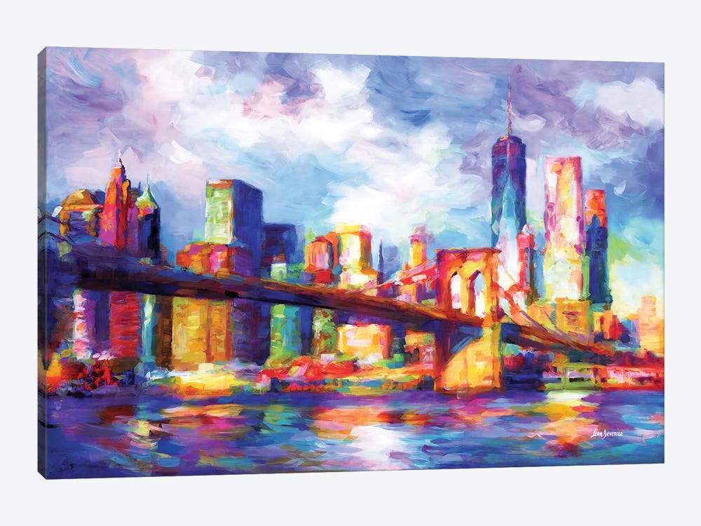 New York City by Leon Devenice 1-piece Canvas Art