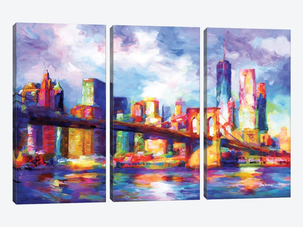 New York City by Leon Devenice 3-piece Canvas Artwork