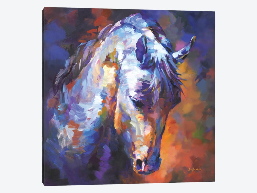 Horse Portrait by Leon Devenice 1-piece Canvas Art Print