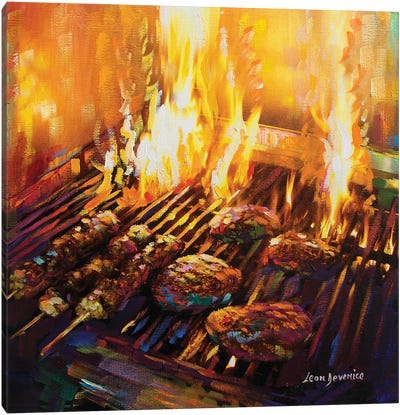 Hells Kitchen Canvas Art Print - Meat Art
