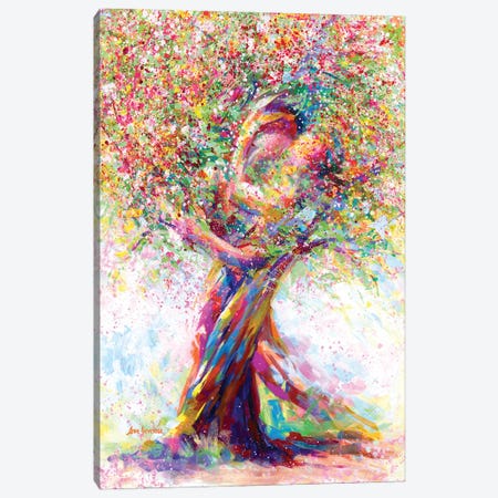Tree Of Love Canvas Print #DVI403} by Leon Devenice Art Print