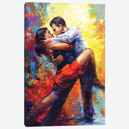Tango Fire Canvas Print #DVI404} by Leon Devenice Canvas Wall Art