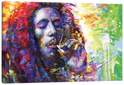 Bob Marley II Canvas Art Print - Limited Edition Musicians Art