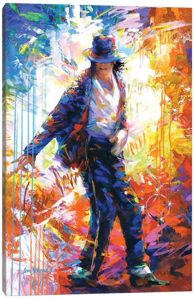 Michael Jackson III Canvas Art Print - Michael Jackson