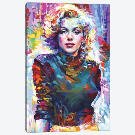 Marilyn Monroe VI Canvas Print #DVI419} by Leon Devenice Canvas Art