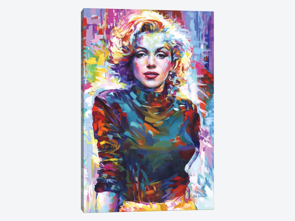 Marilyn Monroe VI by Leon Devenice 1-piece Canvas Artwork