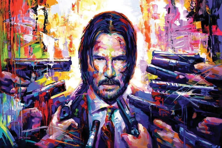 John Wick by Leon Devenice wall art