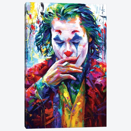Joker II Canvas Print #DVI425} by Leon Devenice Canvas Artwork
