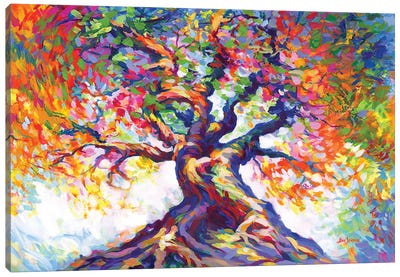 Tree Of Radiant Resilience Canvas Art Print - Trees in Transition
