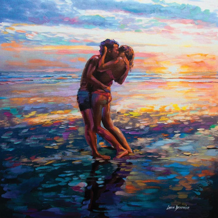 Kiss Me Again by Leon Devenice wall art