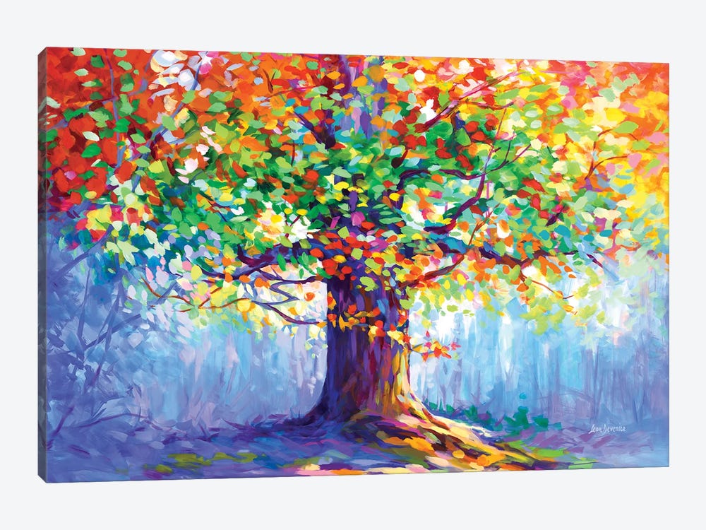 The Tree Of Blossoming Romance by Leon Devenice 1-piece Canvas Artwork