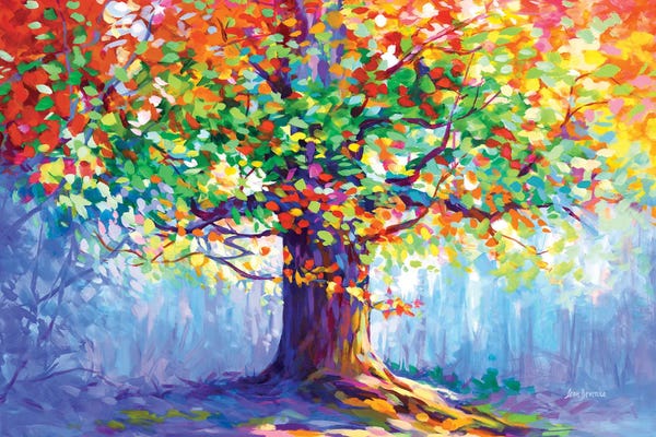 Intense Impressionism: The Tree Of Blossoming Romance by Leon Devenice