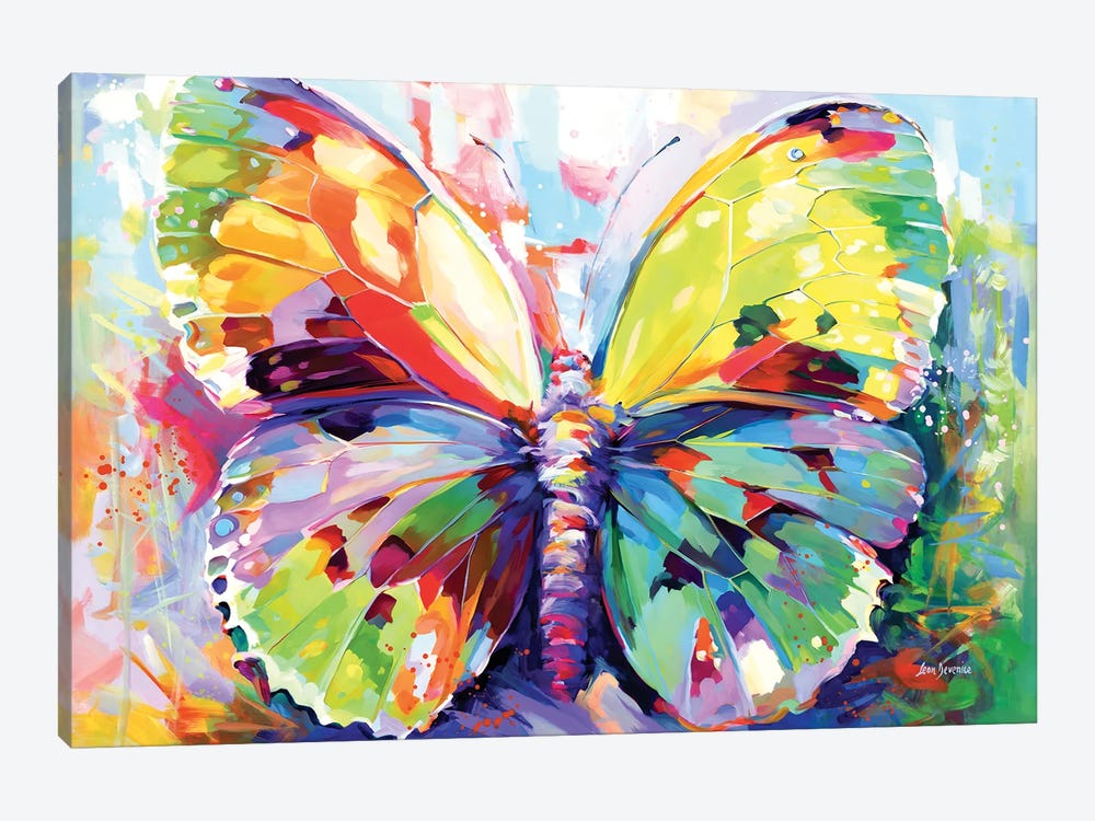 Colorful Butterfly by Leon Devenice 1-piece Art Print