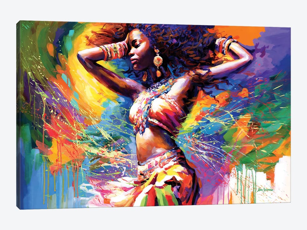 Beautiful African Woman II by Leon Devenice 1-piece Canvas Artwork