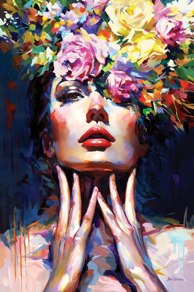 Mystery In Bloom by Leon Devenice framed canvas print