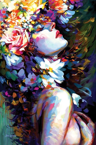 Petals Of Passion by Leon Devenice framed canvas print