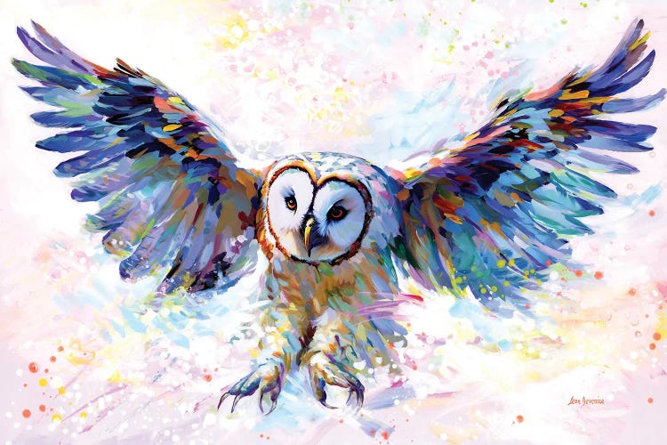 Owl's Whisper In The Winter Wind by Leon Devenice wall art