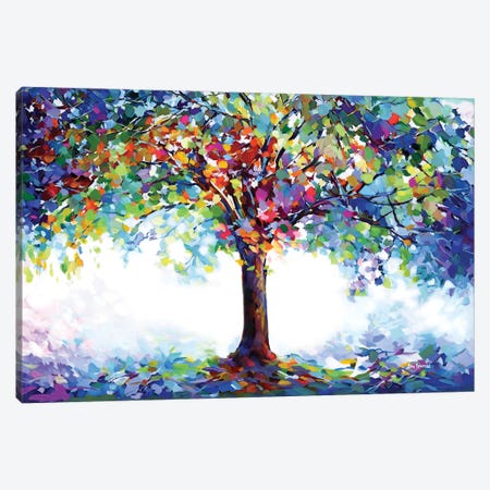 Tree Of Joy And Serenity Canvas Print #DVI448} by Leon Devenice Art Print